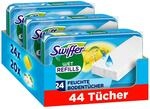 Swiffer Bodenwischer Nachf&uuml;ller Wet, 44 Feuchte T&uuml;cher | Feuchte Bodent&uuml;cher