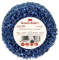 Scotch-Brite Grobreinigungsscheibe CG-ZS, 150 mm x 25 mm x 8 mm, S XCRS