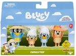 Bluey 4er-Figurenpackung Urlaub mit der Familie; bewegliche Figuren (6,3 cm),...
