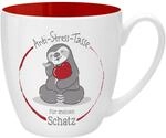 GRUSS & CO Anti-Stress-Tasse Motiv "den Schatz" | Tasse mit Spruch, 45 cl, New Bone