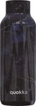Quokka Solid Black Marble Flasche 510ml - Doppelwandige Isolierung - Edelstahl -