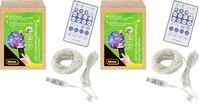 Idena 30521 - LED Micro Lichterkette mit 100 RGB LED in bunt, ca. 12,9 m lang,...