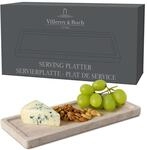 Villeroy & Boch - Manufacture Travertine Servierplatte Klein Beige, Handarbeit,