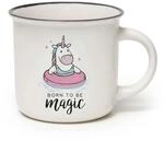 LEGAMI - Cappuccinotasse, Tasse aus New Bone China Porzellan, Motiv Unicorn,...