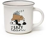 LEGAMI - Cappuccinotasse, Tasse aus New Bone China Porzellan, Motiv The Lazy Team,