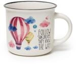 LEGAMI - Cappuccinotasse, Porzellantasse New Bone China, Air Balloon Motiv,...