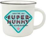 LEGAMI - Cappuccinotasse, Porzellantasse New Bone China, Super Mummy Motiv, Take a