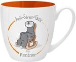 GRUSS & CO Anti-Stress-Tasse Motiv "Rentner" | Tasse mit Spruch, 45 cl, New Bone