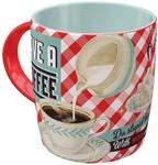 Nostalgic-Art Retro Kaffeebecher, 330 ml, Have A Coffee | Keramik-Tasse f&uuml;r Kaffee,