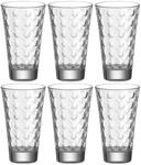 LEONARDO HOME Trinkglas Optic, Set mit Innenrelief, Trink-Gl&auml;ser in konischer...
