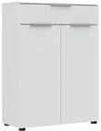 SANTORIN Aktenschrank B&uuml;roschrank Wei&szlig; 80 x 110 x 38 cm (B/H/T) | B&uuml;ro...