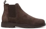 Geox Herren - Chelsea Boots SPHERICA in braun Rauleder