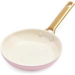 GreenPan Reserve Bratpfanne 24 cm, Quarzrosa | Keramik-Antihaft, gleichm&auml;&szlig;ige