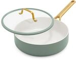 GreenPan Reserve 2.0 Schmorpfanne 26 cm, Glasdeckel, Gr&uuml;n | Keramik-Antihaft,