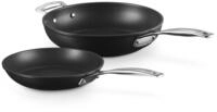 Le Creuset Aluminium-Antihaft-Flachpfannen-Set, 24 cm und 28 cm, geeignet f&uuml;r...
