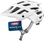 ABUS MTB-Helm Moventor 2.0, Wei&szlig;, M | Fahrradhelm mit Verstellsystem,