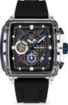 Police Clout Herrenuhr 44 mm Kunststoff Quarz Silikon 3 ATM