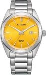 Citizen Analoge Herren-Armbanduhr mit gelbem Ziffer