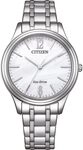 Citizen Damenuhr Edelstahl, Wei&szlig;, 34 mm, EM0411-71A | Analog Quartz,...