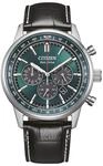 Citizen Eco-Drive Herrenuhr Edelstahl, Gr&uuml;n, 42 mm, CA4720-01X | Analog...