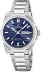 Festina Swiss Made Herrenuhr Analog aus Edelstahl 316l Silberfarben | Quarzwerk