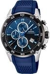 Festina Herrenuhr Analog aus Edelstahl und Kautschuk Blau F20330/A | Quarzwerk,