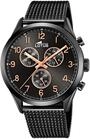 Lotus Herrenuhr Analog aus Edelstahl 316l Schwarz | Quarzwerk, Chronograph,