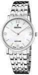Festina Swiss Made Damenuhr Analog aus Edelstahl 316l Silberfarben | Quarzwerk,