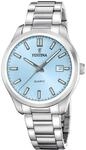 Festina Herrenuhr Analog aus Edelstahl 316l Silberfarben | Quarzwerk, Kalender,