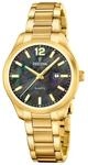 Festina Damenuhr Analog aus Edelstahl 316l Goldfarben | Quarzwerk,