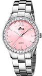 Lotus Damen Uhr Analog aus Edelstahl 316L Silber - Quarzwerk - Mineralglas