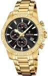 Festina Herrenuhr Analog aus Edelstahl 316l Goldfarben F20705/4 | Quarzwerk,