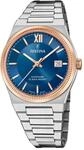 Festina Swiss Made Mens Rose Gold PVD-Plated Watch with Steel Bracelet F20036/2