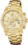 Festina Herrenuhr Analog aus Edelstahl 316l Goldfarben F20705/2 | Quarzwerk,