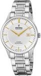 Festina Swiss Made Herrenuhr Analog Edelstahl 316L Silber - Quarz Datum - Saphirglas,
