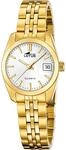Lotus Damenuhr Analog aus Edelstahl 316l Goldfarben | Quarzwerk, Widerstandsf&auml;higes