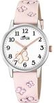 Lotus M&auml;dchenuhr Analog aus Leder Rosa | Quarzwerk, Widerstandsf&auml;higes Mineralglas,