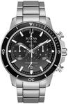 Bulova HerrenArmbanduhr Chronograph Quarz Edelstahl 96B272