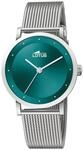 Lotus Damen Uhr Analog aus Edelstahl 316L Silber - Quarzwerk - Mineralglas