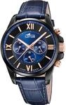 Lotus Herrenuhr Analog aus Leder Blau | Quarzwerk, Chronograph,...