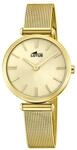Lotus Damen Armbanduhr 29mm Edelstahl Gold