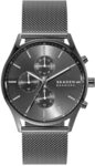 Skagen Holst Uhr f&uuml;r Herren, Quarz-Chronographenwerk mit Edelstahl- oder