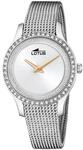 Lotus Damenuhr Analog aus Edelstahl 316l Silberfarben | Quarzwerk,