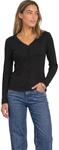 Street One Damen Feinrippjacke mit V-Neck und Spitze
