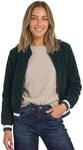 Street One Damen Teddy-Blouson mit gestreiften B&uuml;ndchen