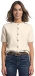 Street One Damen Kurzarm Cardigan mit Rundhals und Kn&ouml;pfen
