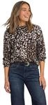 Street One Damen Pullover mit Turtle Neck und Leo-Muster