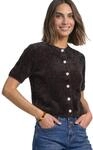 Street One Damen Kurzarm Cardigan mit Rundhals und Kn&ouml;pfen