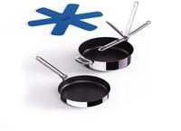 Joseph Joseph Space Steel 2-teiliges Edelstahl Bratpfannen Set 24 & 28 cm,...