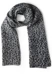 Street One Damen 5706858 Jacquard Schal mit Leo-Muster